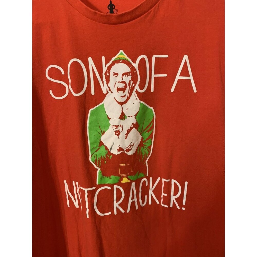 Classic Elf Movie Buddy Will Ferrel Son Of A‎ Nutcracker Red T-Shirt Sz XL